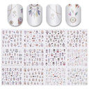 Floral And Geometric Nail Decals For Creative Manicures