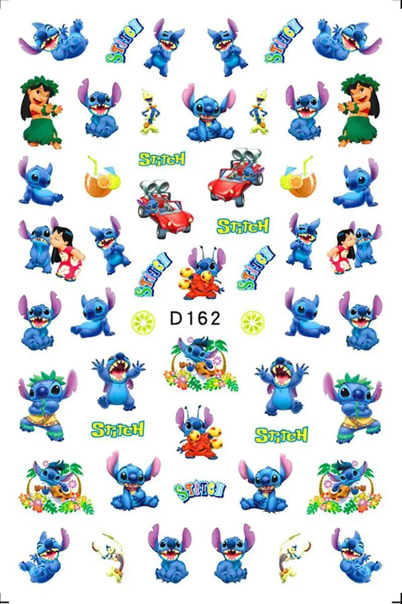Disney Character Nail Decals Whimsical Wonderland Magic Set