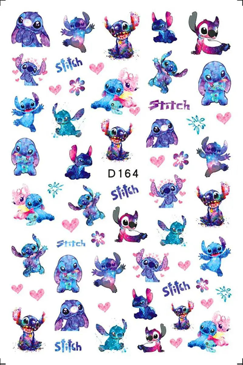 Disney Character Nail Decals Whimsical Wonderland Magic Set