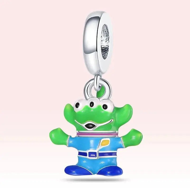 Adorable Dog and Elephant Pandora Bracelet Charms Set