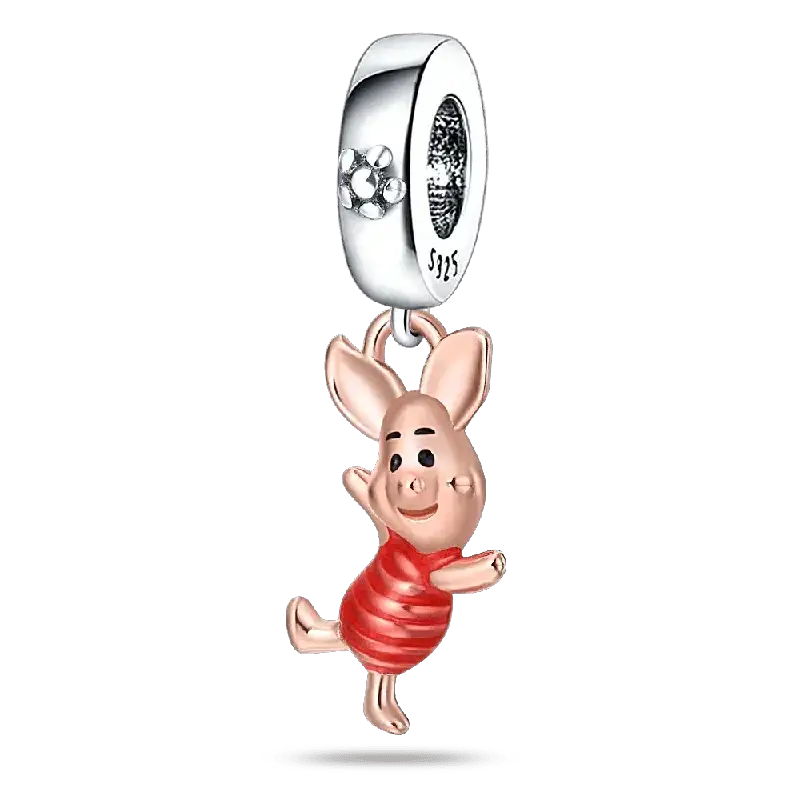 Adorable Dog and Elephant Pandora Bracelet Charms Set