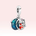 Adorable Dog and Elephant Pandora Bracelet Charms Set
