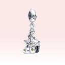 Adorable Dog and Elephant Pandora Bracelet Charms Set