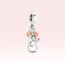 Adorable Dog and Elephant Pandora Bracelet Charms Set