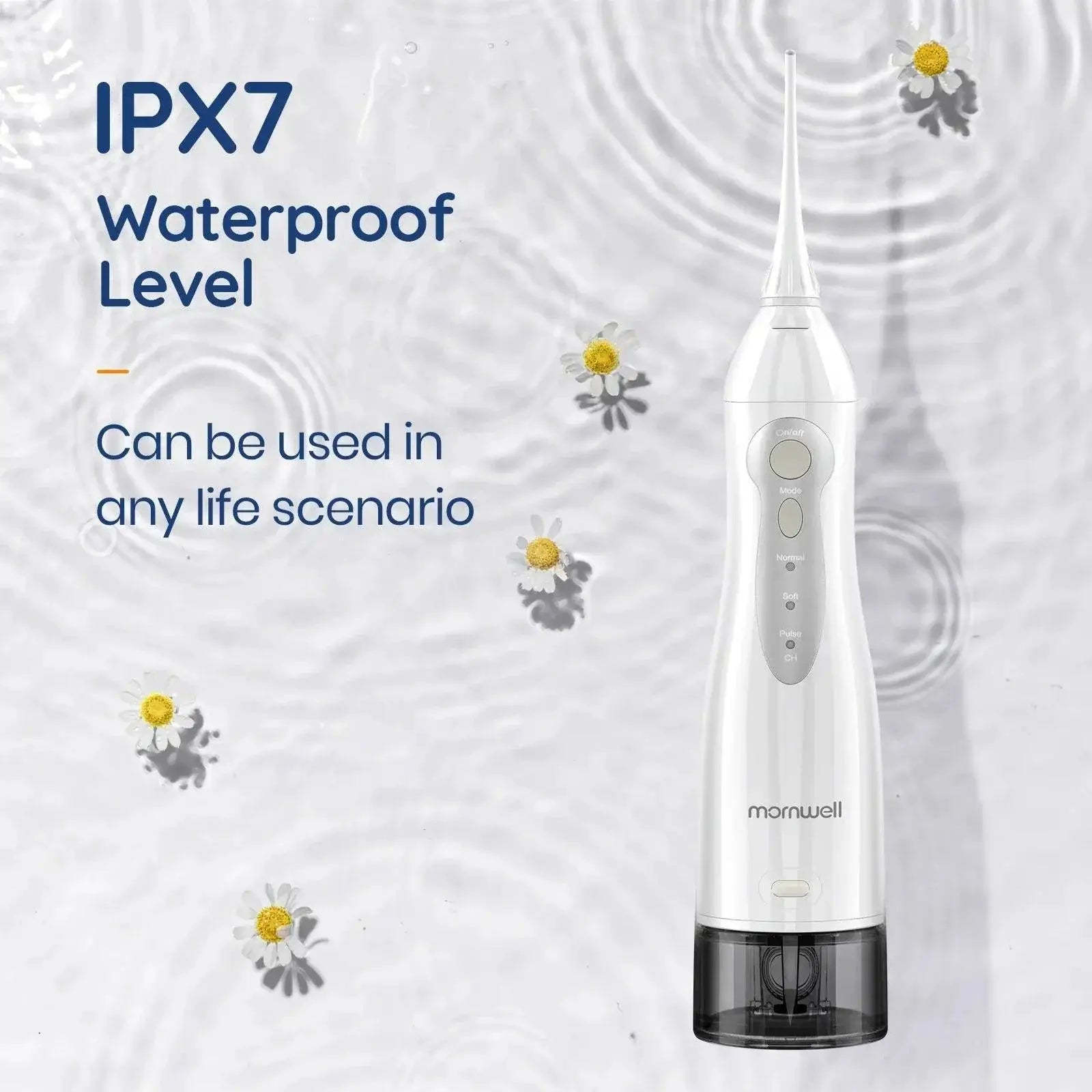 Mornwell Portable USB Rechargeable Dental Water Flosser