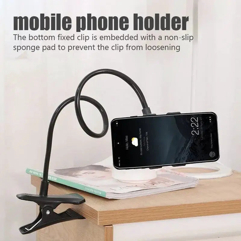 Gooseneck Phone Holder Clip For Bed And Desk Use Flexible