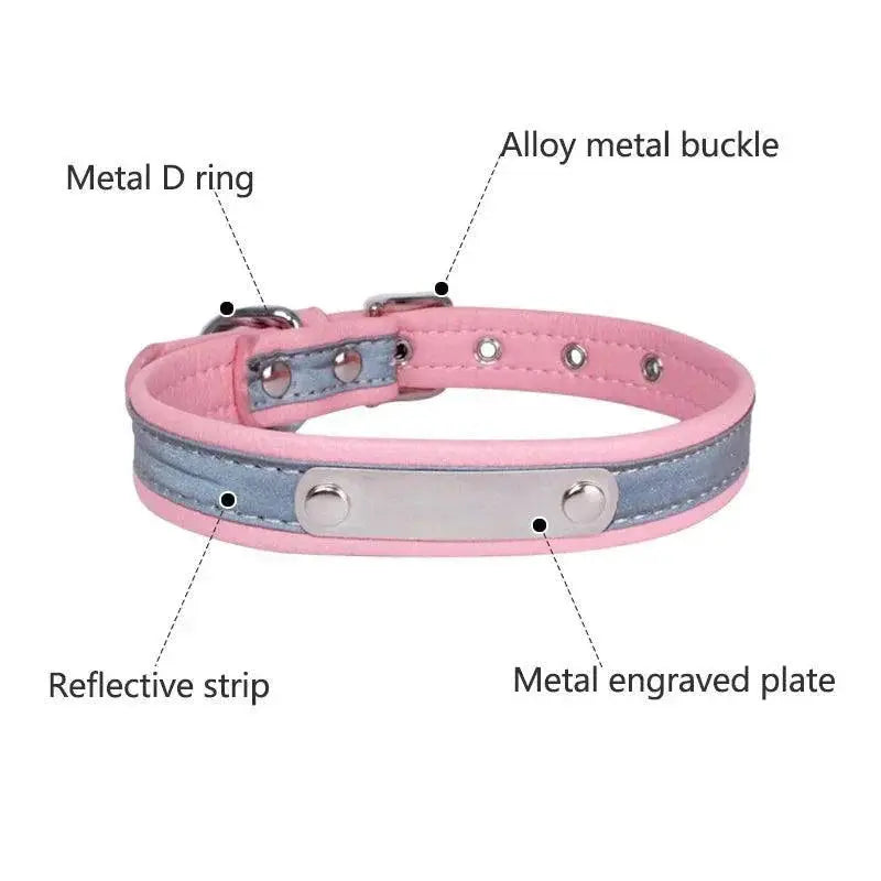 Reflective Cat Collar With Personalized ID For Pet Safety