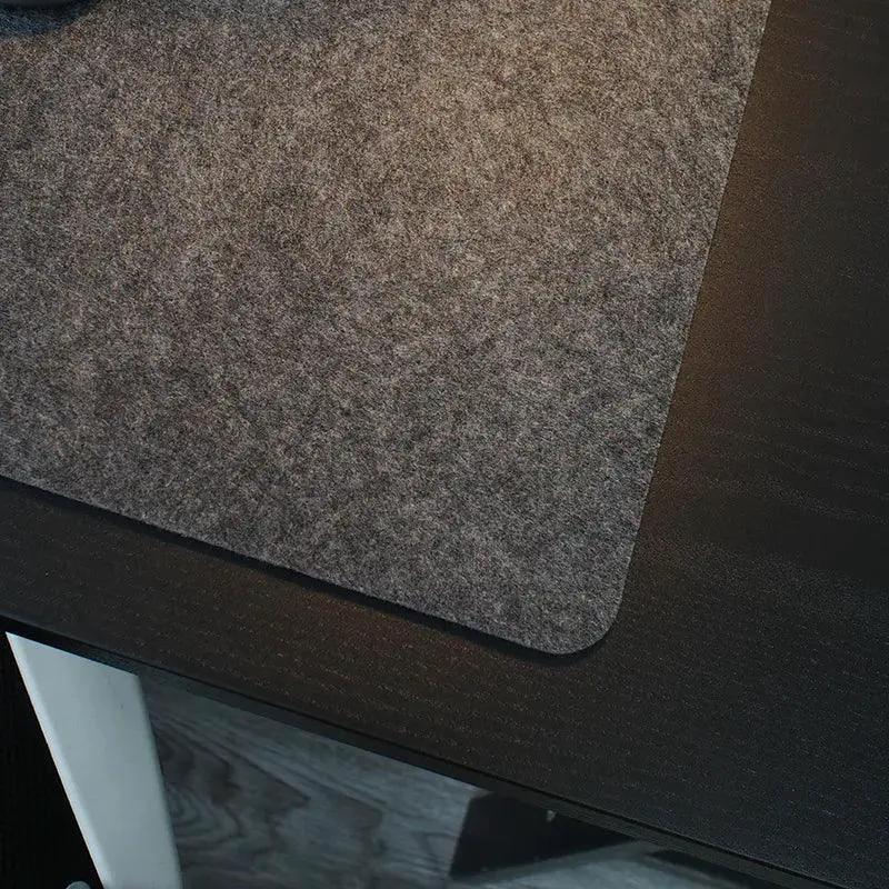 Large Wool Felt Desk Mat Anti Slip Mouse Pad For Gamers