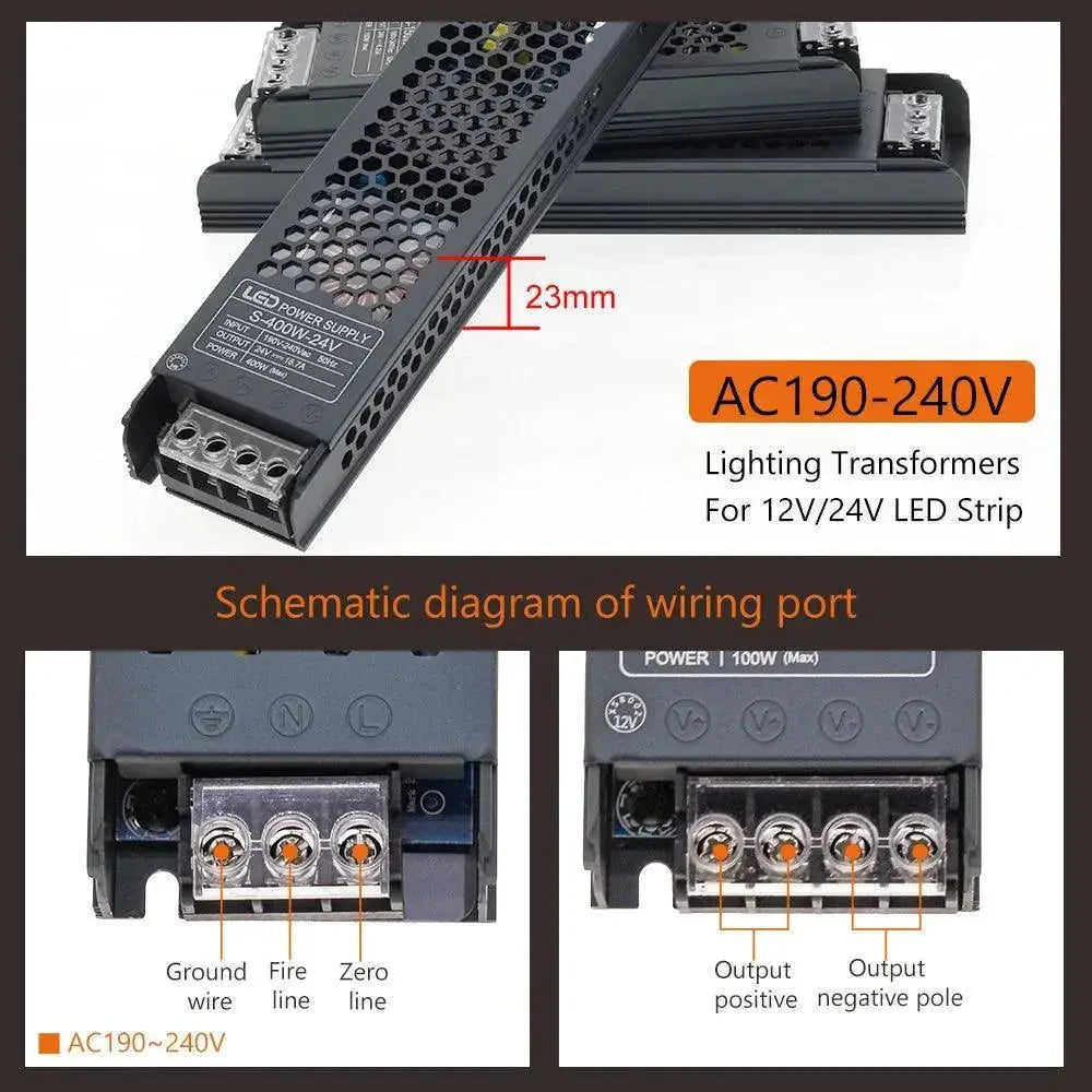 LED Light Power Adapter Enhanced Efficiency Silent Operation