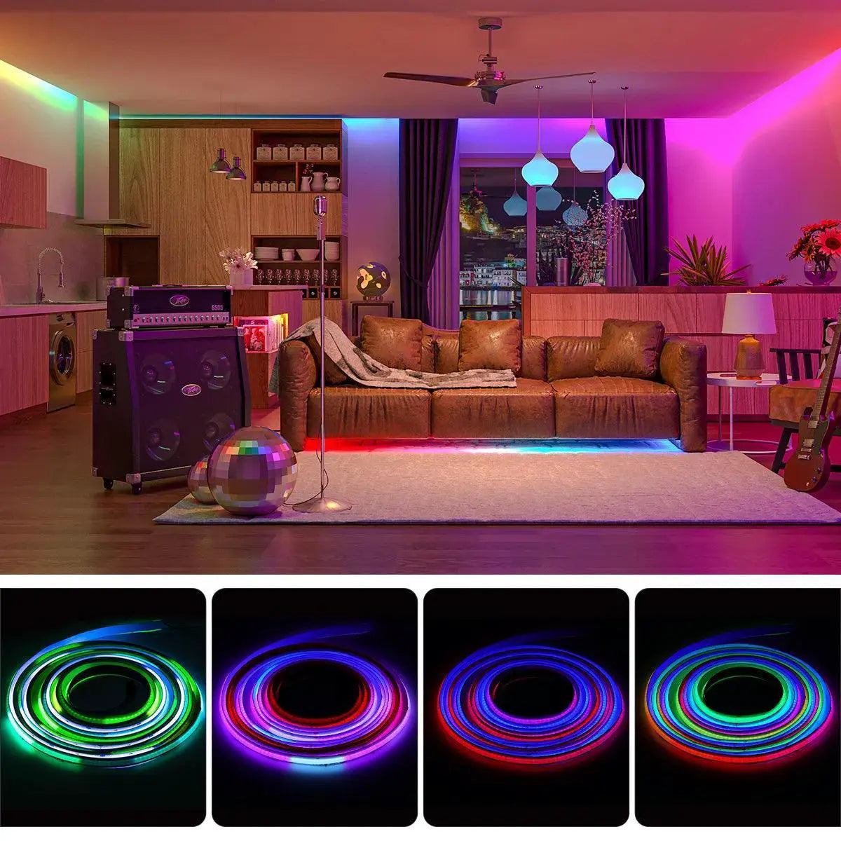 LED Light Strip for Colorful Ambient Lighting in Any Space