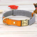 Free Engraving Leather Dog Collar for Id