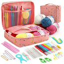 Crochet Organizer Kit Portable DIY Knitting Beginner Set