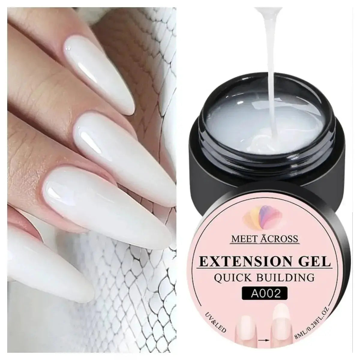 French Nail Art Fiberglass Gel Polish Kit Extended Wear