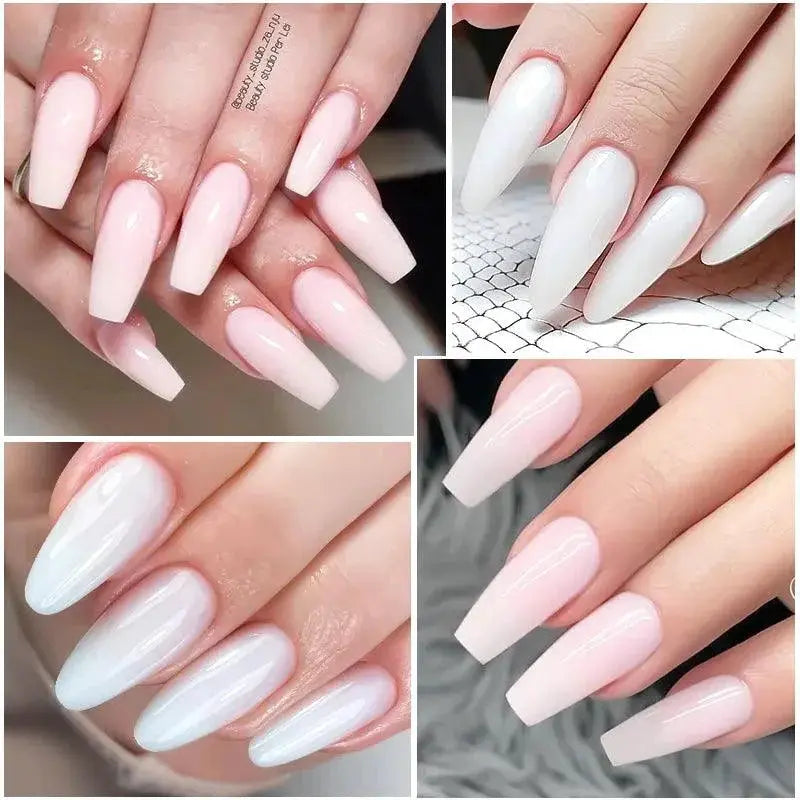French Nail Art Fiberglass Gel Polish Kit Extended Wear
