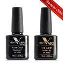 Nude Gel Base Top Coat Set Salon Quality Nail Art Essentials