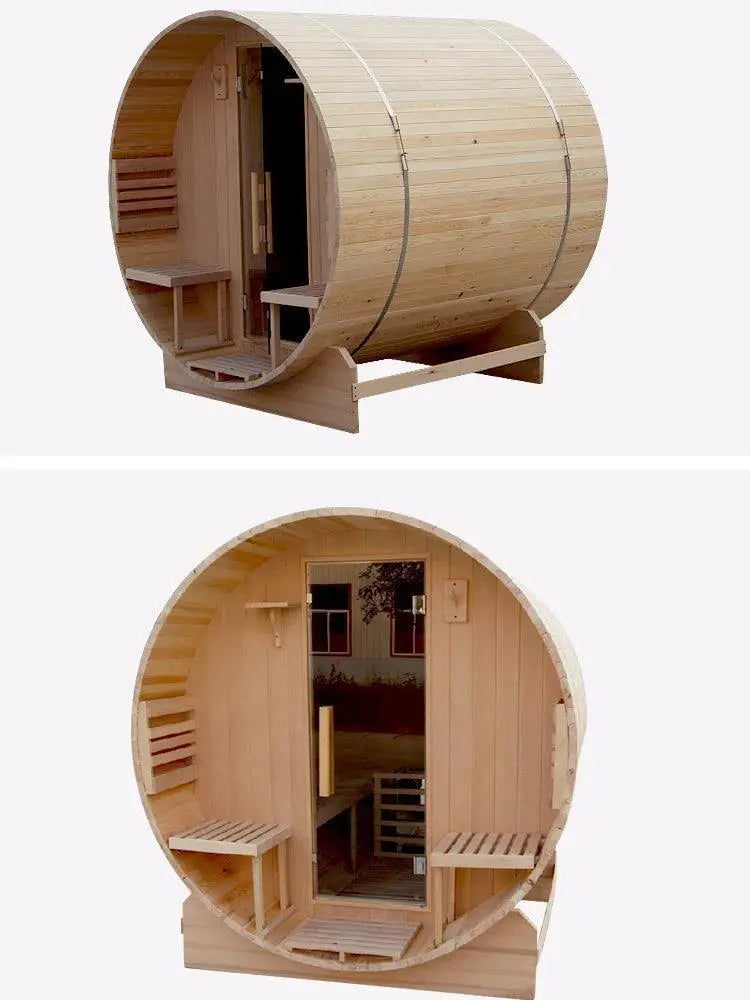 Outdoor Sauna Retreat Wooden Steam Room For Four To Six