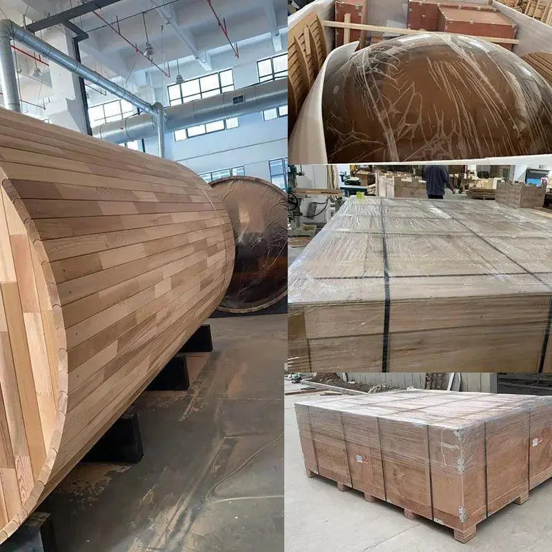 Round Barrel Sauna Steam Spa For Ultimate Home Relaxation