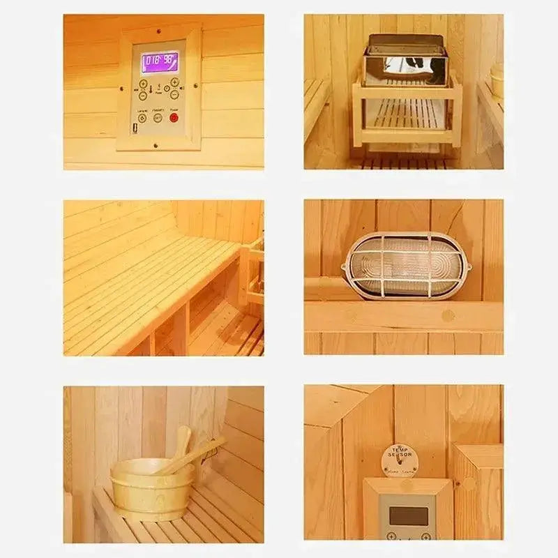 Round Barrel Sauna Steam Spa For Ultimate Home Relaxation