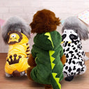 Fleece Pet Jumpsuit For Small Dogs Cats Rabbits Warmth