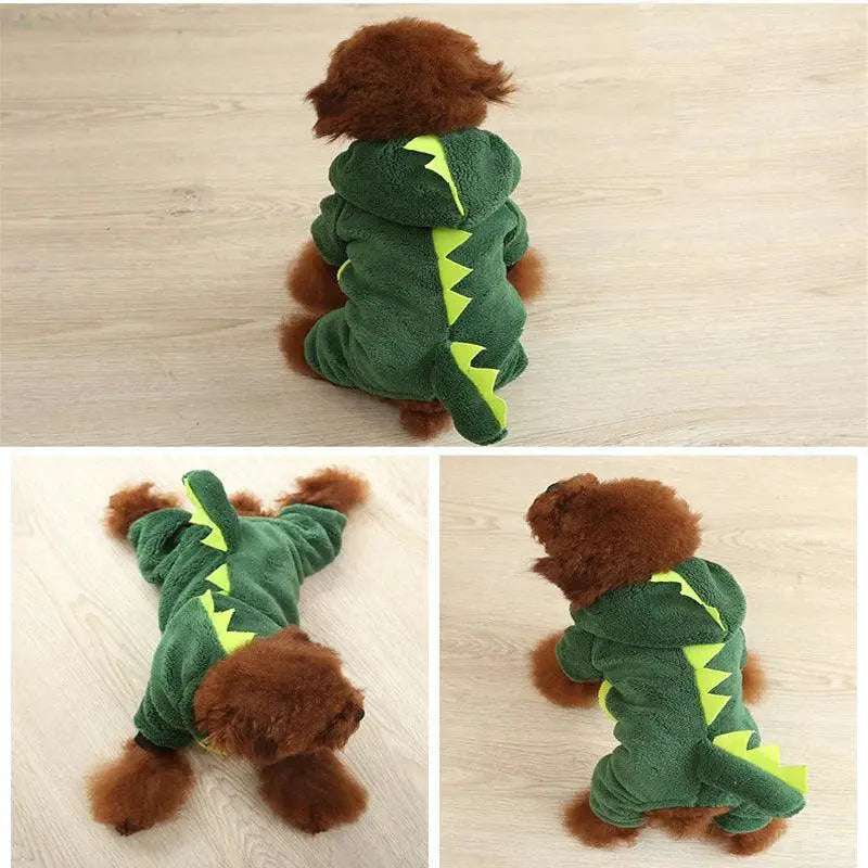 Fleece Pet Jumpsuit For Small Dogs Cats Rabbits Warmth