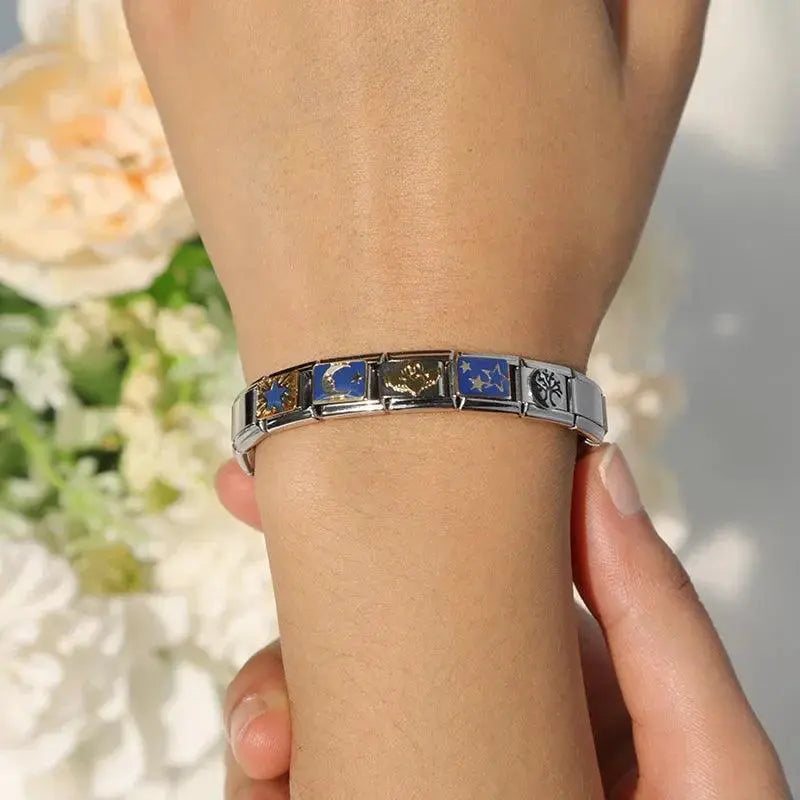 Daisy Moon Star Tree Charm Bracelet Kit Sparkling DIY