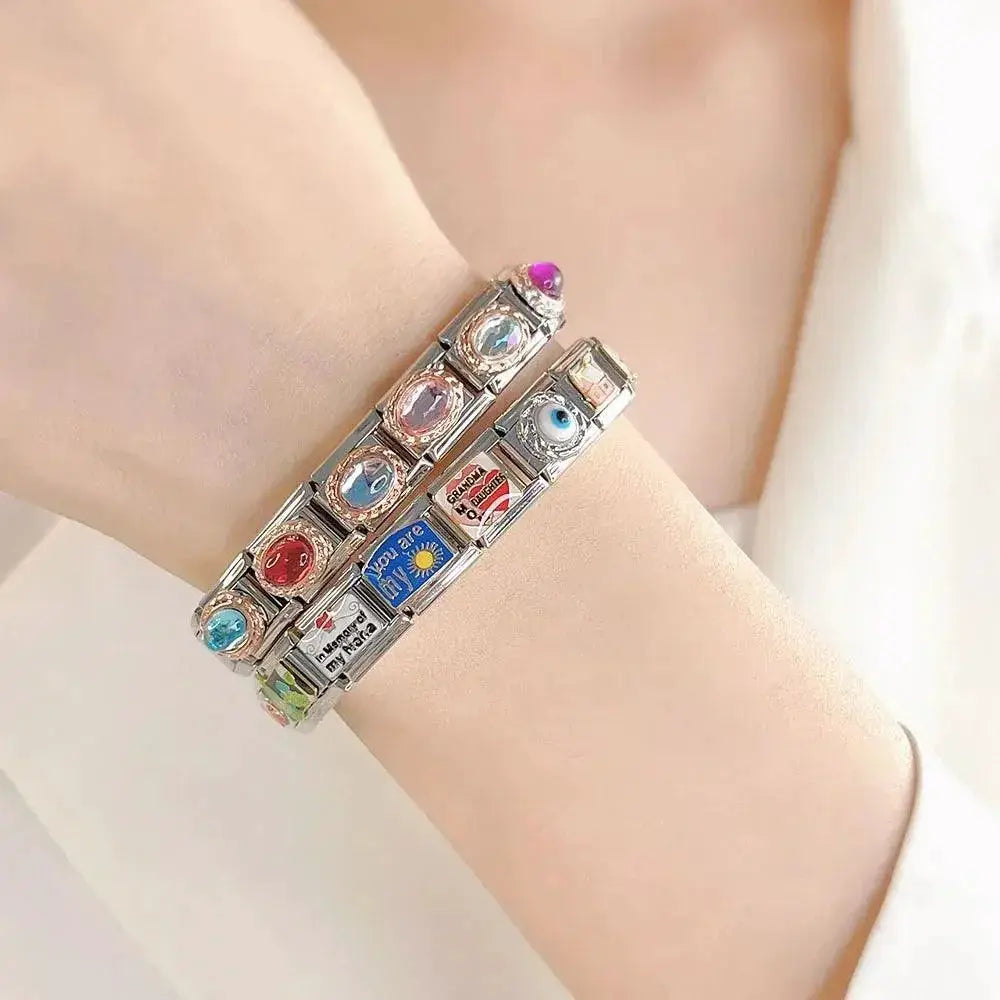 Daddy's Angel Bracelet Italian Charm DIY Jewelry Style
