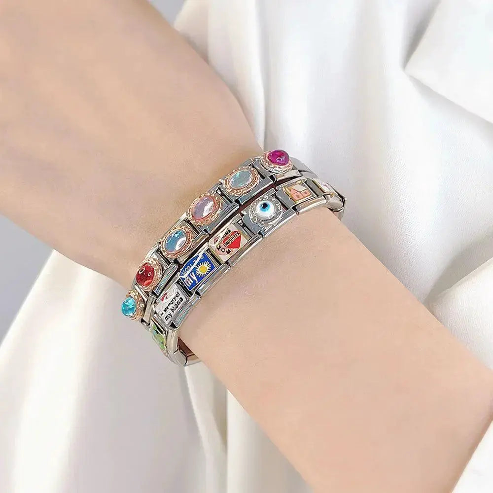 Daddy's Angel Bracelet Italian Charm DIY Jewelry Style