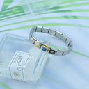 Spider Cat Coffee Charm Stainless Steel Bracelet Italian