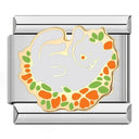 Spider Cat Coffee Charm Stainless Steel Bracelet Italian