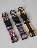 Engraved Nylon Dog Collar And Leash Set Custom Nameplate