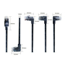 Cat6a 90-Degree Ethernet Cable Slim