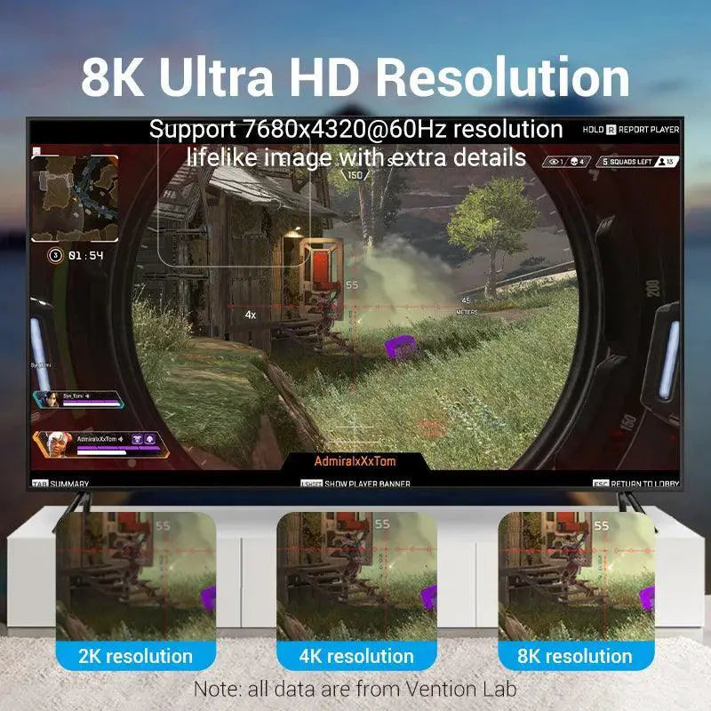 Vention 8K Gaming DisplayPort Cable Premium Visuals Audio