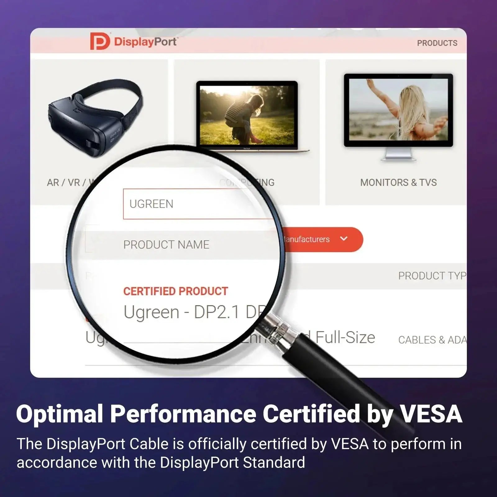 16K DisplayPort Cable Ultimate Video and Audio Quality