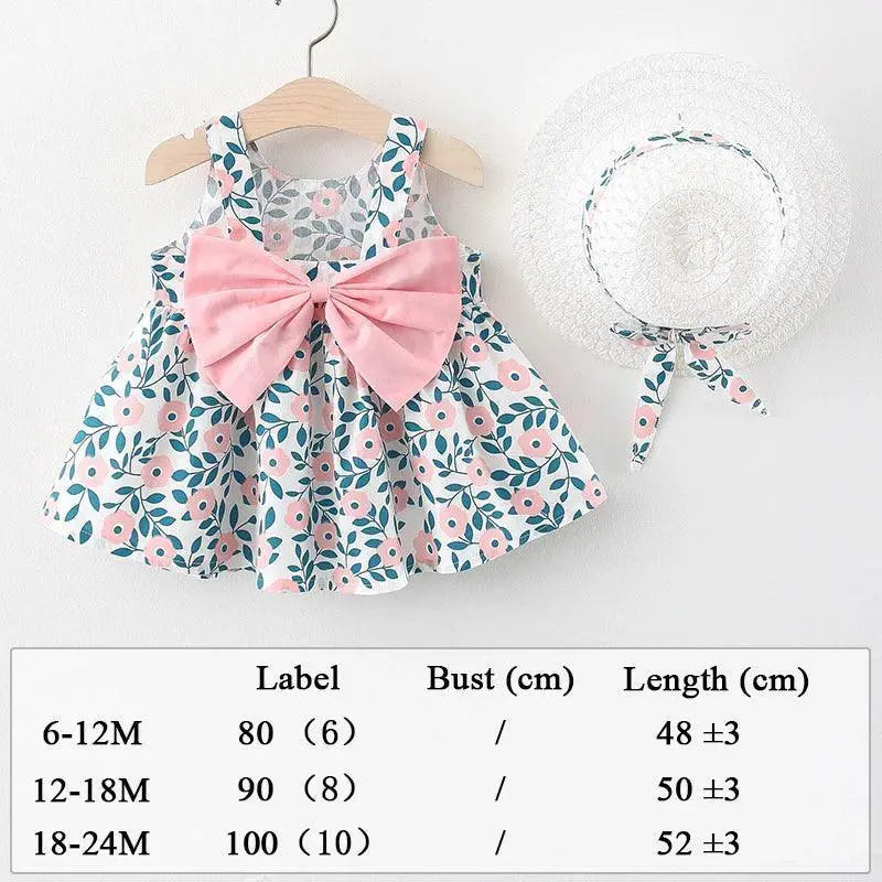 Beach Princess Baby Dress Set For Girls Summer Style