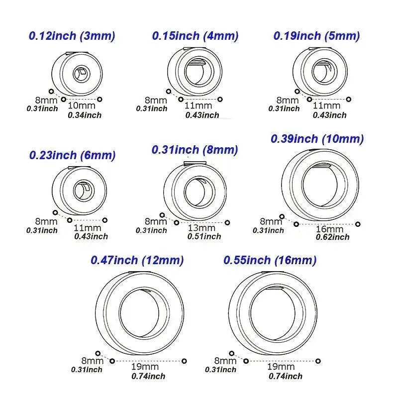 Drill Depth Stop Collar Set for Precision Woodworking