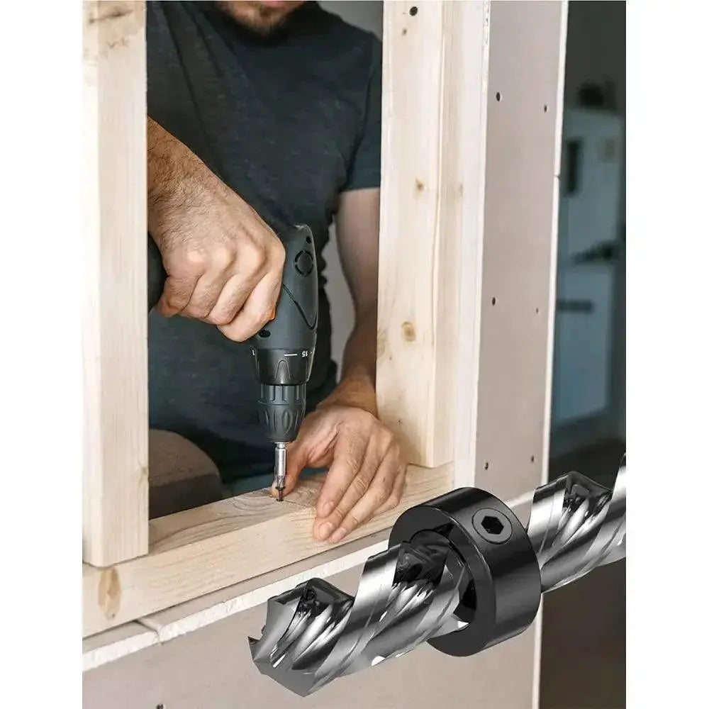 Drill Depth Stop Collar Set for Precision Woodworking