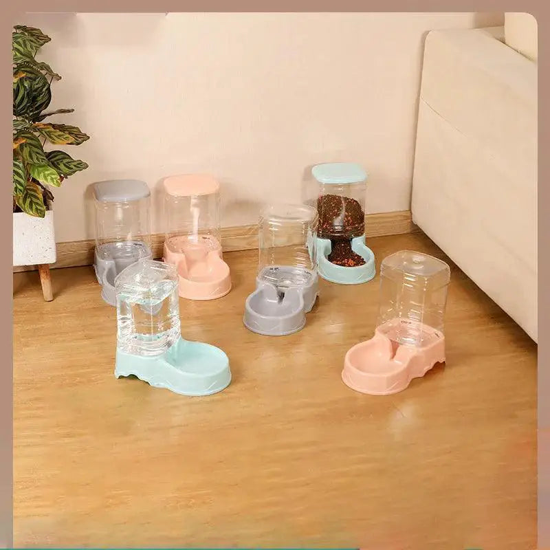Automatic Pet Feeder And Drinking Bowl Combo Large Capacity