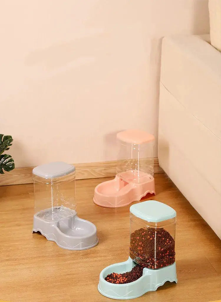 Automatic Pet Feeder And Drinking Bowl Combo Large Capacity