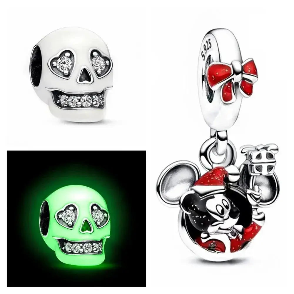 Disney Sterling Silver Character Charm Bracelet 925 Fans