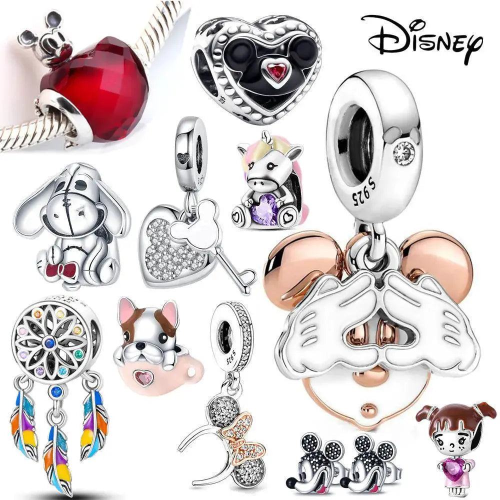 Disney Sterling Silver Character Charm Bracelet 925 Fans