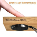 Wood Panel Smart Dimmer Light Switch With Effortless Control