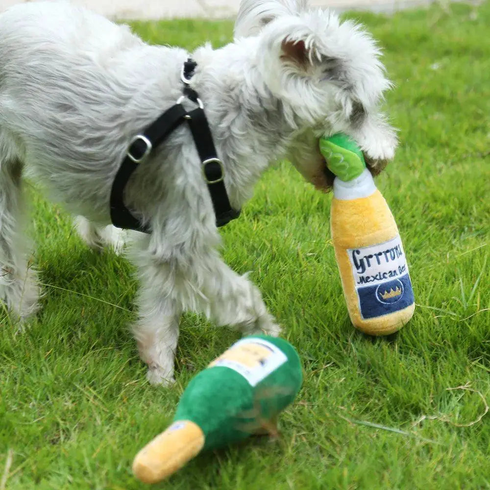 Plush Chew Squeaky Coffee Cup Dog Toy for Fun Play