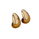 Gold Plated Teardrop Earrings Shine