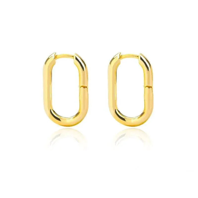 Gold Plated Teardrop Earrings Sophisticated Womens Jewelry