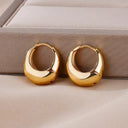 Gold Plated Teardrop Earrings Shine