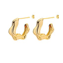 Gold Plated Teardrop Earrings Shine