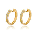 Gold Plated Teardrop Earrings Shine