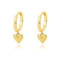 Gold Plated Teardrop Earrings Shine