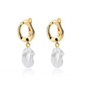 Gold Plated Teardrop Earrings Shine