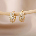 Gold Plated Teardrop Earrings Shine
